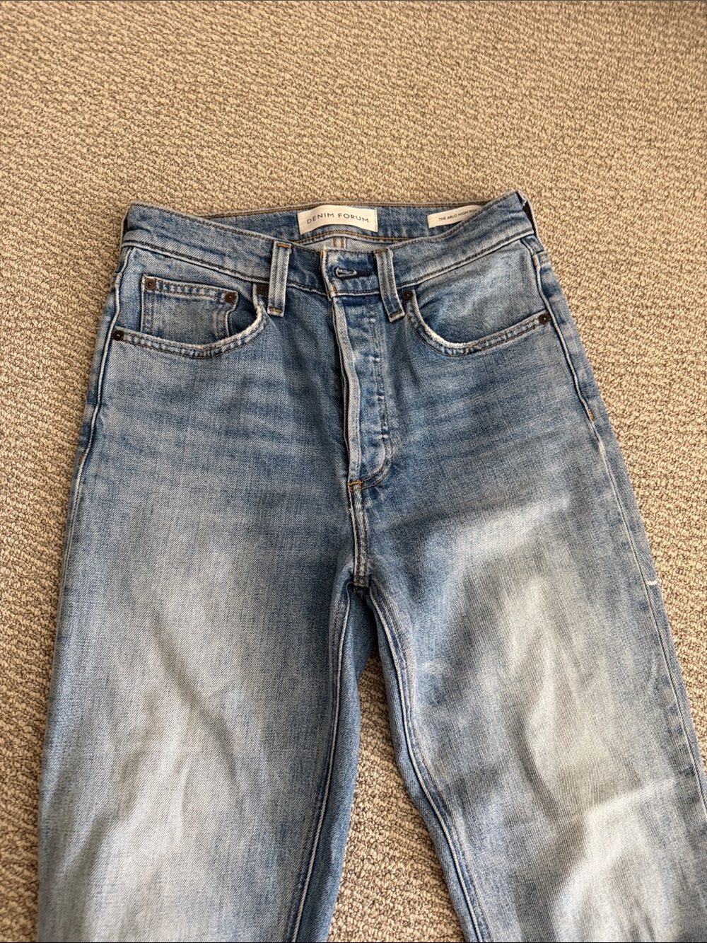 Denim Forum the Arlo High Rise Straight Women’s Light Wash Jeans